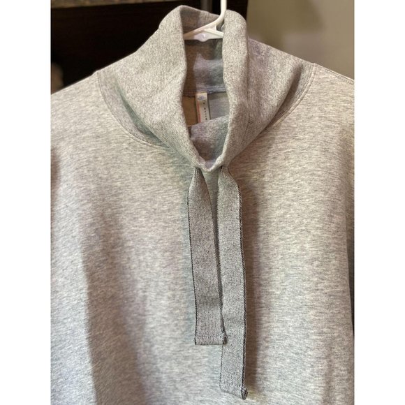 (Sold) Free People Lara Drawstring Pullover Grey - Picture 6 of 8